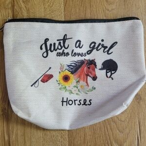 Just a Girl Who Loves Horses Pouch